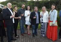 Durante el lanzamiento de Bewine en Santorini Garden Vale dos Vinhedos